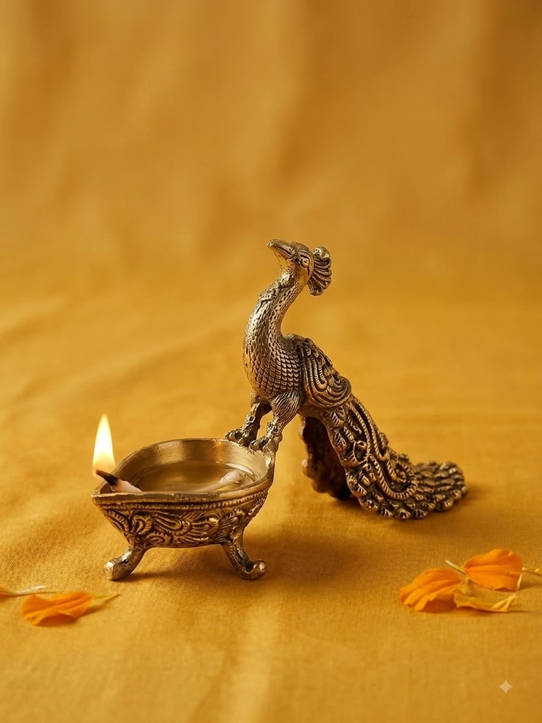 Premium Brass Mayura Deepam