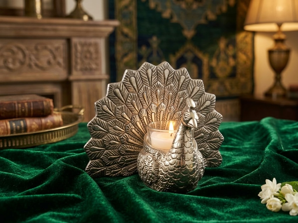 Peacock Candle Stand